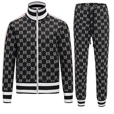 gucci white tracksuit|Gucci tracksuit men sale.